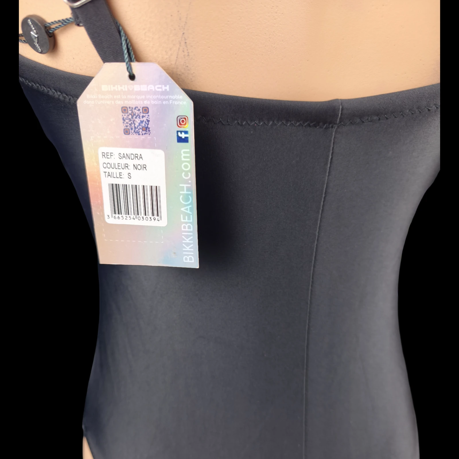 Bañador de 1 pieza negro con un aspecto gráfico atemporal – Nuevo Talla S 36/38 – photo 9